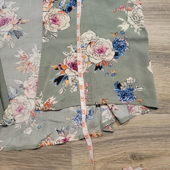 Gypsies & Moondust Floral Open Cardigan Kimono Women's Large - Picture 5 of 7